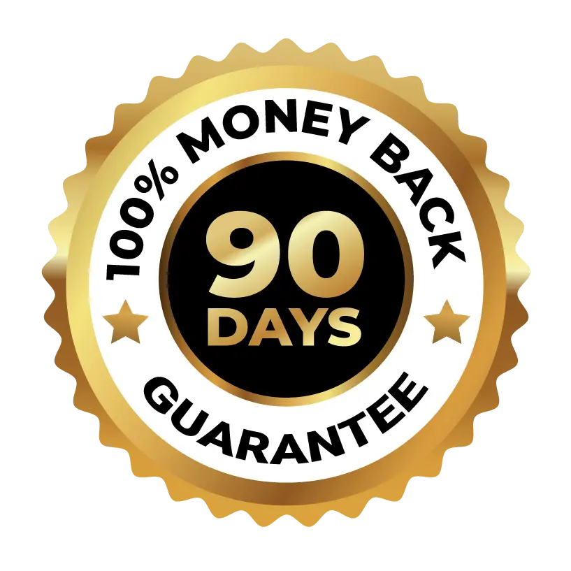 Audifort merchant 90-day money-back guarantee graphic